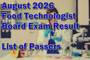 PRC Umumkan Hasil Ujian Lisensi Food Technologist Agustus 2026: 705 Lulusan Resmi